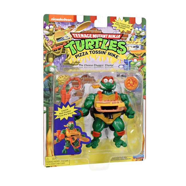 PLAYMATES TMNT CLASSIC PIZZA TOSSING FIGURE - MICHELANGELO