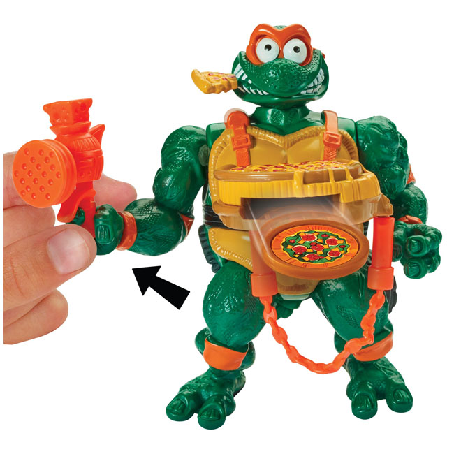 PLAYMATES TMNT CLASSIC PIZZA TOSSING FIGURE - MICHELANGELO