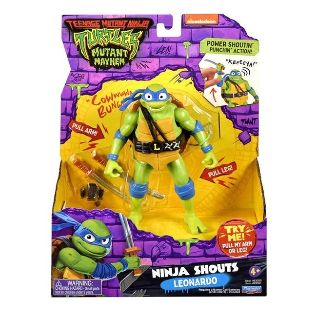 TMNT MUTANT MAYHEM NINJA SHOUTS LEONARDO
