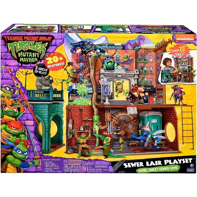 TMNT MUTANT MAYHEM SEWER LAIR PLAYSET