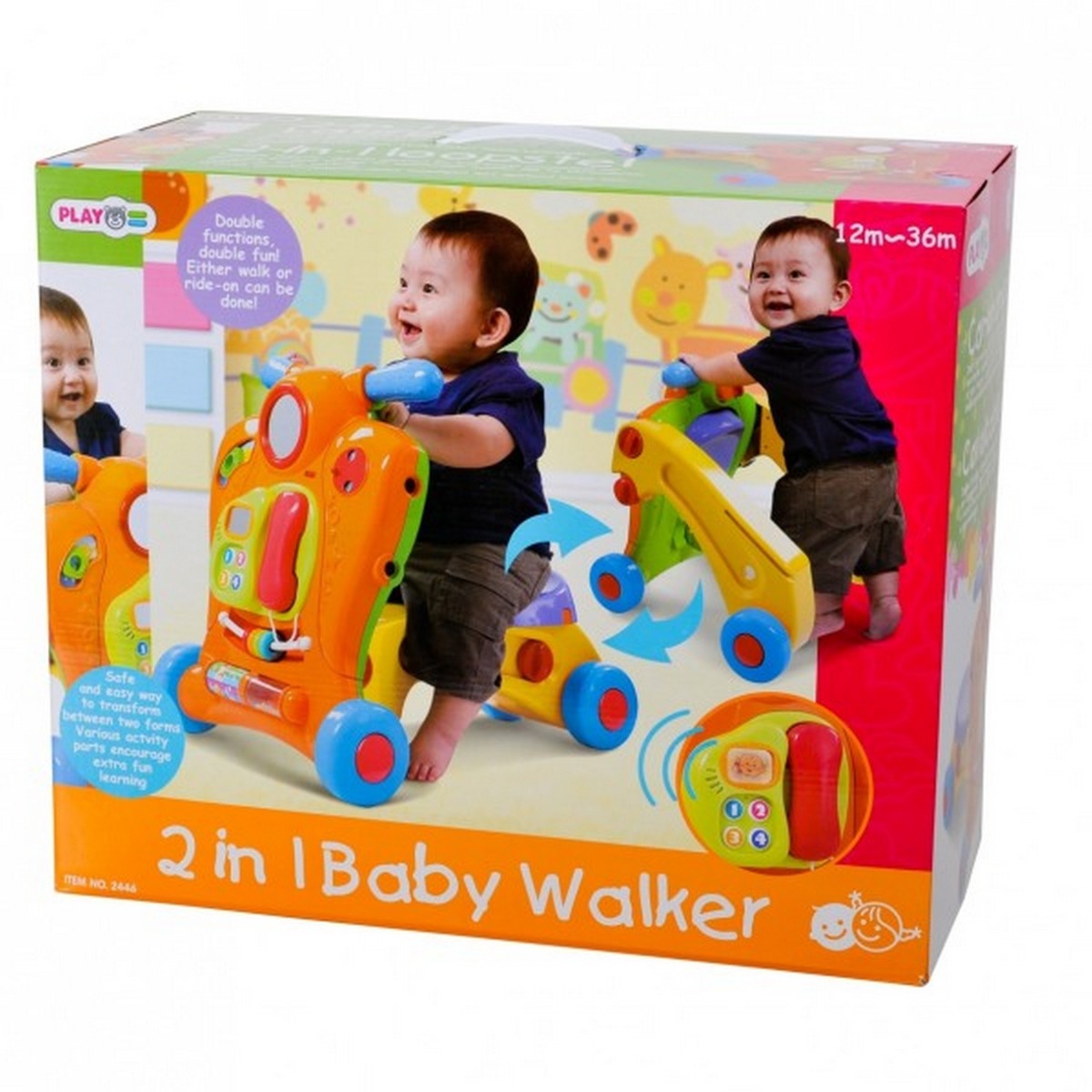 PLAY GO 2 IN 1 BABY WALKER