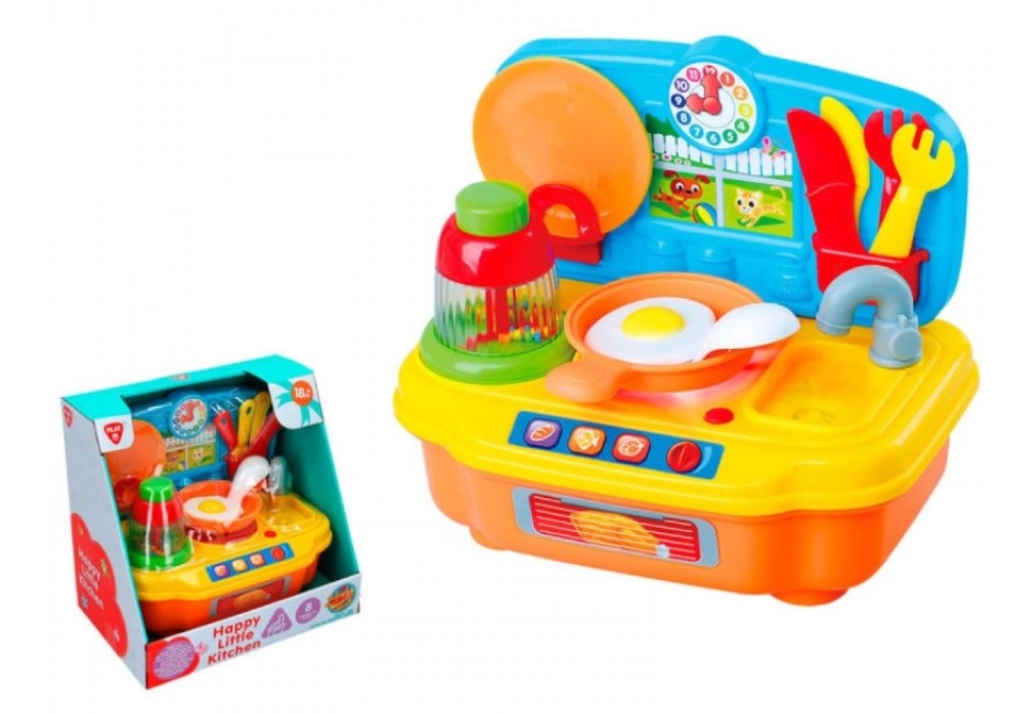 PLAY GO HAPPY LITTLE KITCHEN BATTERY OPERATED