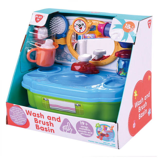 PLAY GO WASH AND BRUSH BASIN B/O