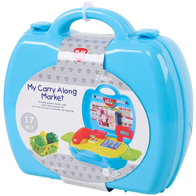 PLAY GO MY CARRY ALONG MARKET - 17 PCS