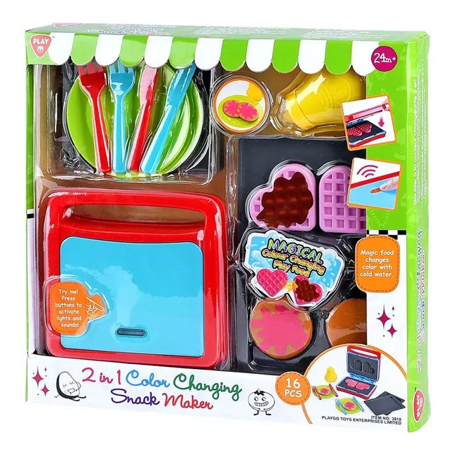 PLAY GO 2 IN 1 COLOR CHANGING SNACK MAKER
