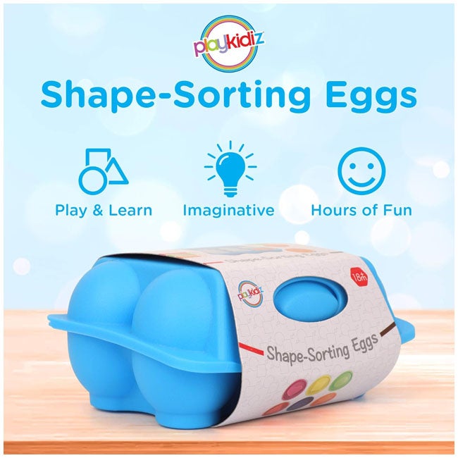 PLAYGO RAINBOW SHAPE SORTER EGGS IN CARTOON