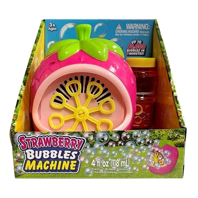 PLACO TOYS STRAWBERRY BUBBLES MACHINE