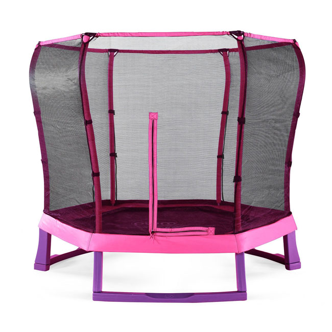PLUM 7FT JUNIOR JUMPER TRAMPOLINE & ENCLOSURE (PINK & PURP)