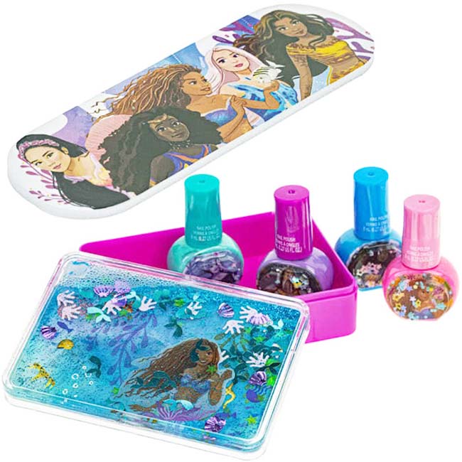 TOWNLEY GIRL DISNEY PRINCESS 4-PACK NAIL POLISH WATER BOX