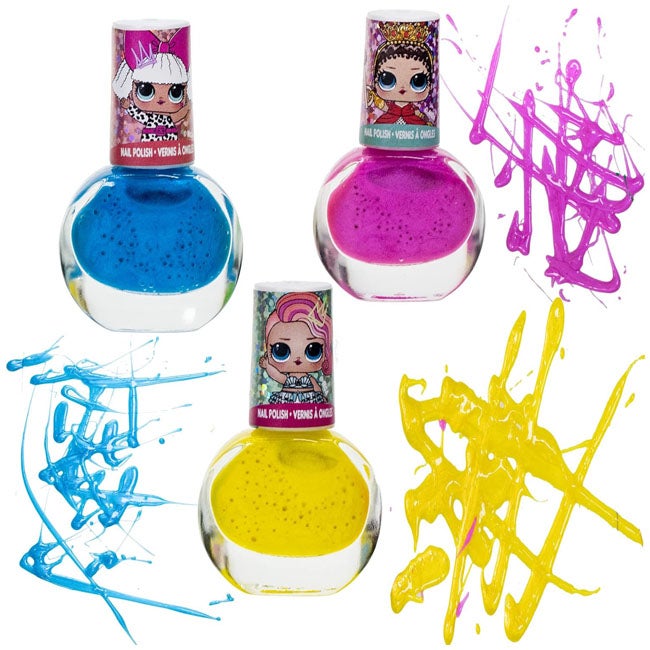 TOWNLEY GIRL LOL SURPRISE PEEL-OFF NAIL POLISH ACTIVITY SET