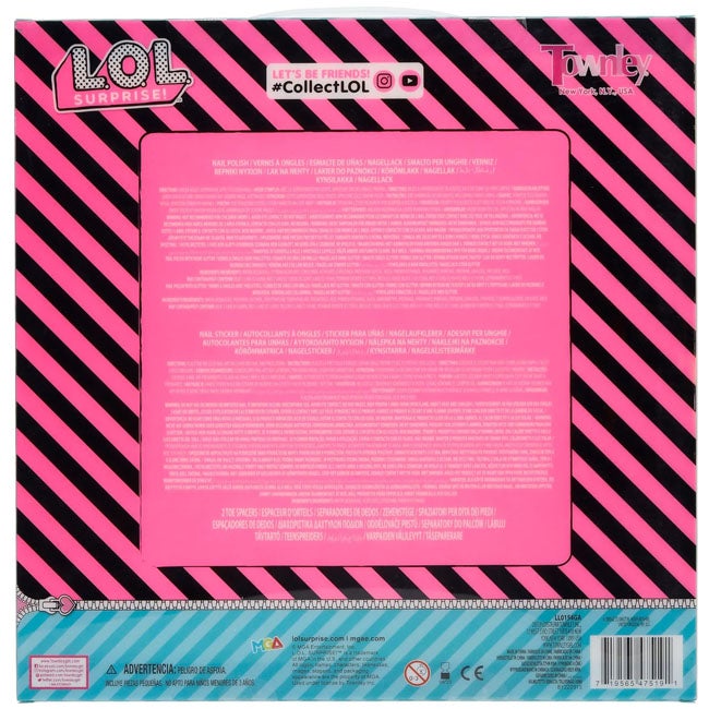 TOWNLEY GIRL LOL SURPRISE PEEL-OFF NAIL POLISH ACTIVITY SET