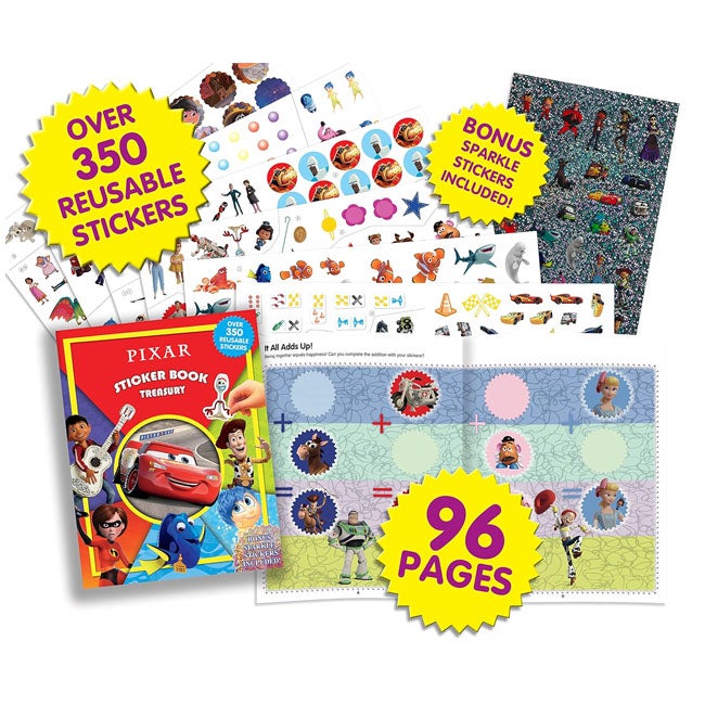 PHIDAL DISNEY PIXAR STICKER BOOK TREASURY