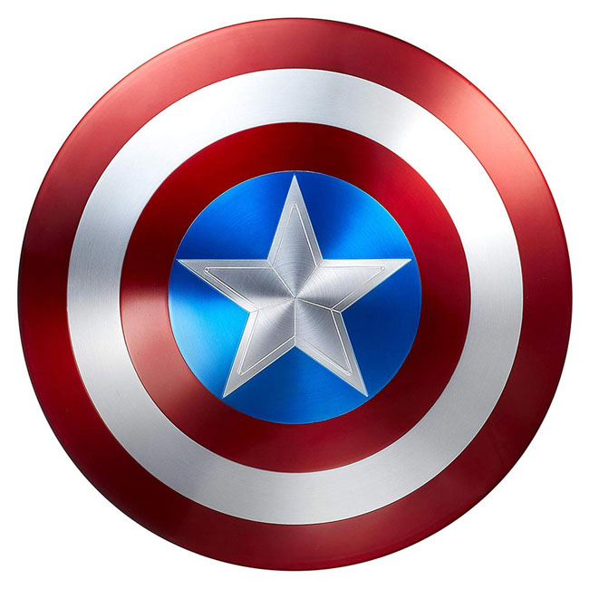 RUBIES COSTUME CAPTAIN AMERICA 12-INCH METALLIC SHIELD