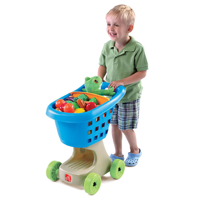 STEP 2 LITTLE HELPERS SHOPPING CART BLUE