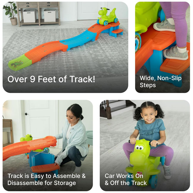 STEP 2 DINO DASH UP & DOWN ROLLER COASTER