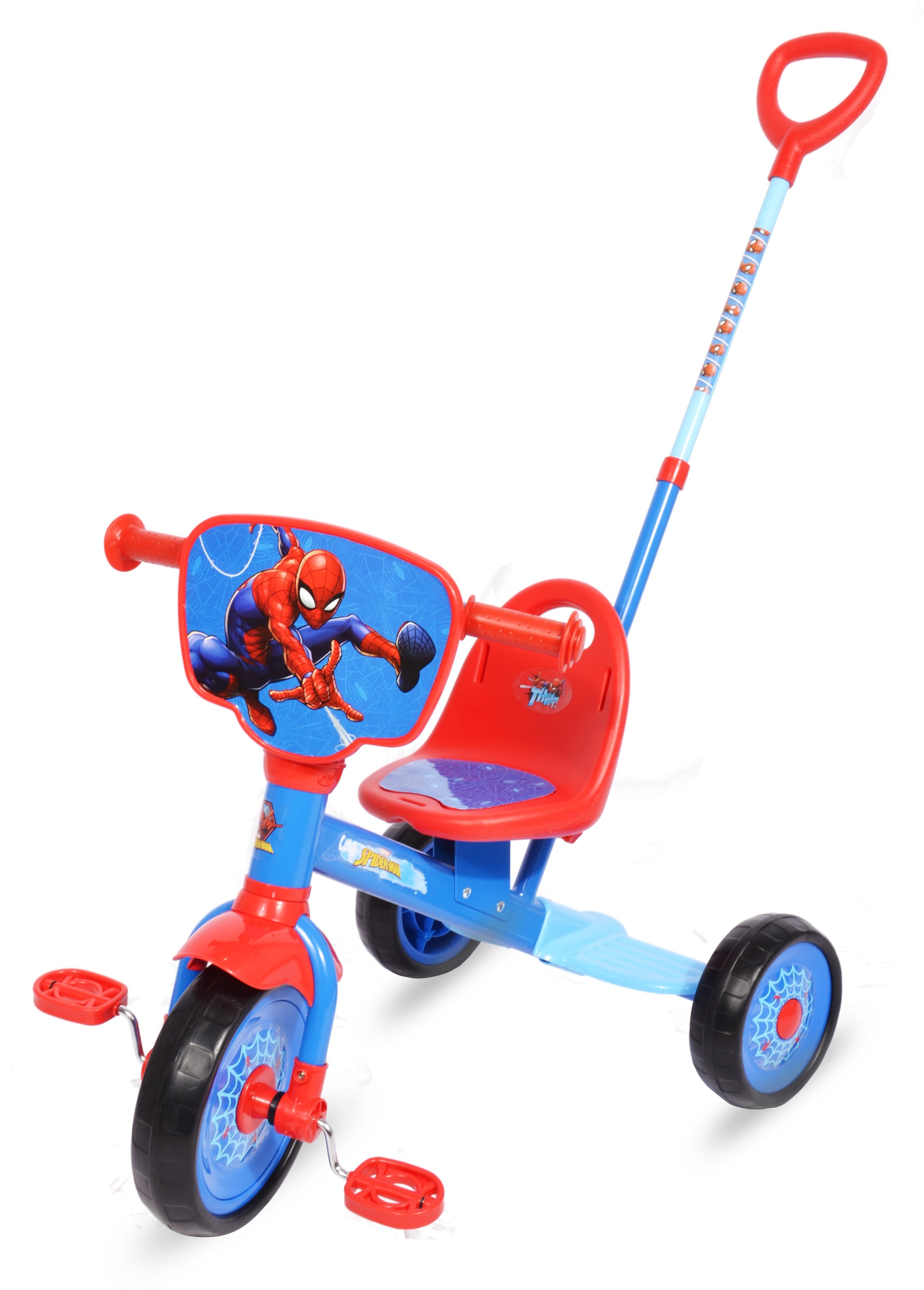 SPARTAN MARVEL SPIDERMAN CHILDREN TRICYCLE WITH PUSHBAR