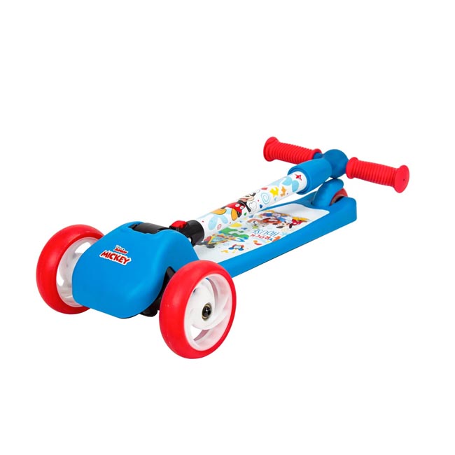 SPARTAN 3-WHEEL LED FOLDING SCOOTER - DISNEY MICKEY MOUSE