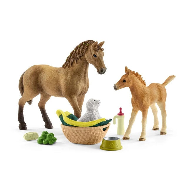 SCHLEICH HORSE CLUB SARAH'S BABY ANIMAL CARE PLAYSET