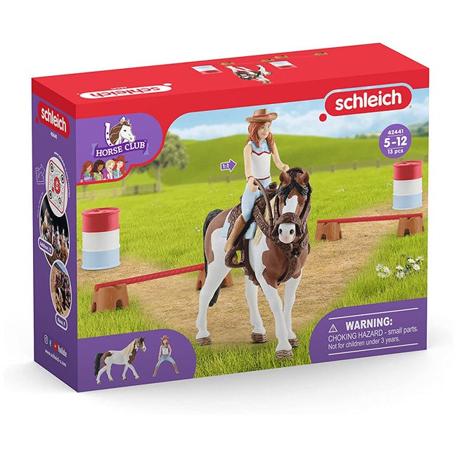 SCHLEICH HORSE CLUB HANNAH'S WESTERN RIDING SET PLAYSET