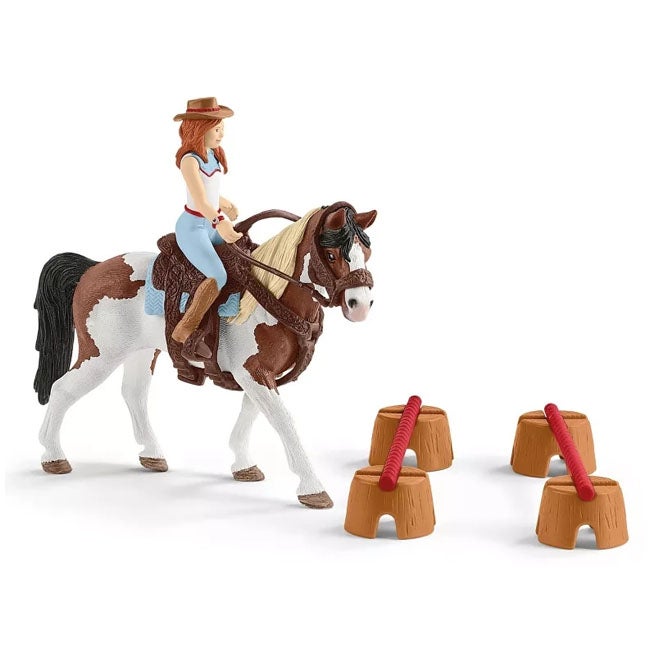SCHLEICH HORSE CLUB HANNAH'S WESTERN RIDING SET PLAYSET