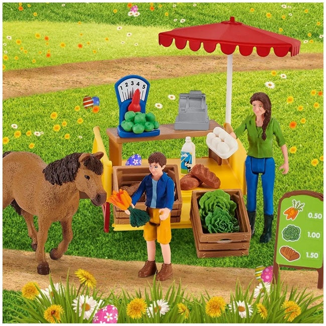 SCHLEICH SUNNY DAY MOBILE FARM STAND