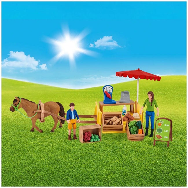 SCHLEICH SUNNY DAY MOBILE FARM STAND