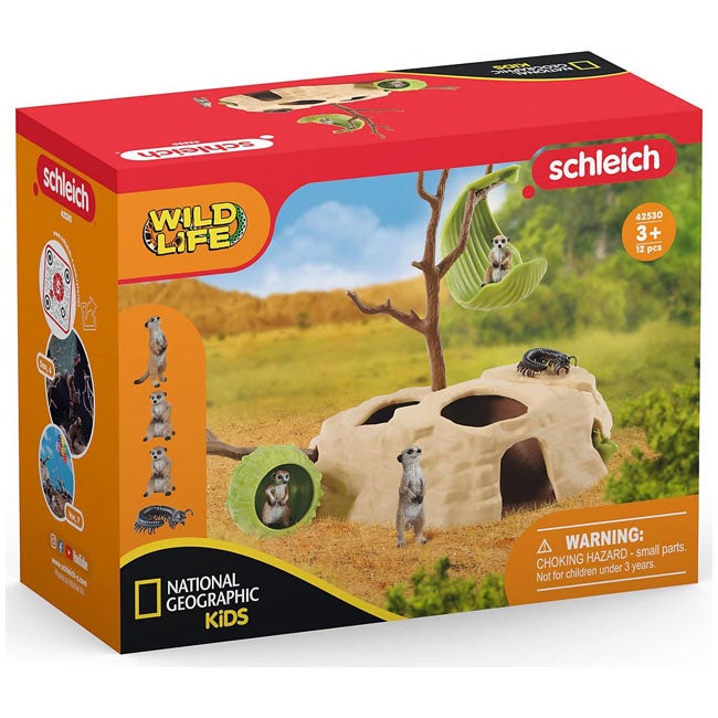 SCHLEICH MEERKAT HANGOUT PLAYSET