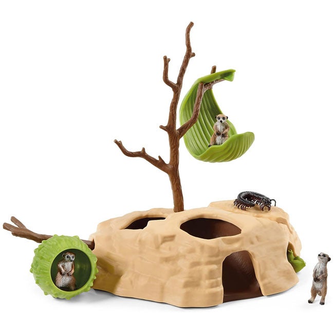 SCHLEICH MEERKAT HANGOUT PLAYSET