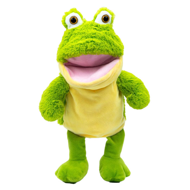 PUGS AT PLAY FROG TALKING HAND PUPPET