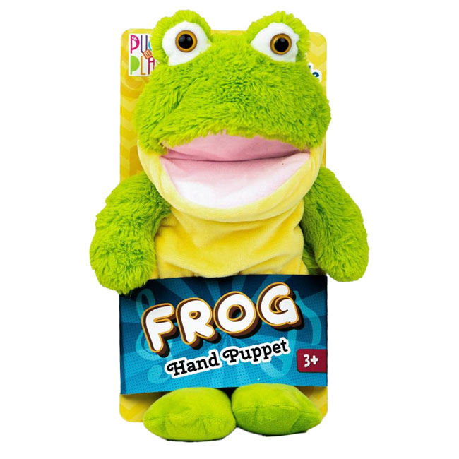 PUGS AT PLAY FROG TALKING HAND PUPPET