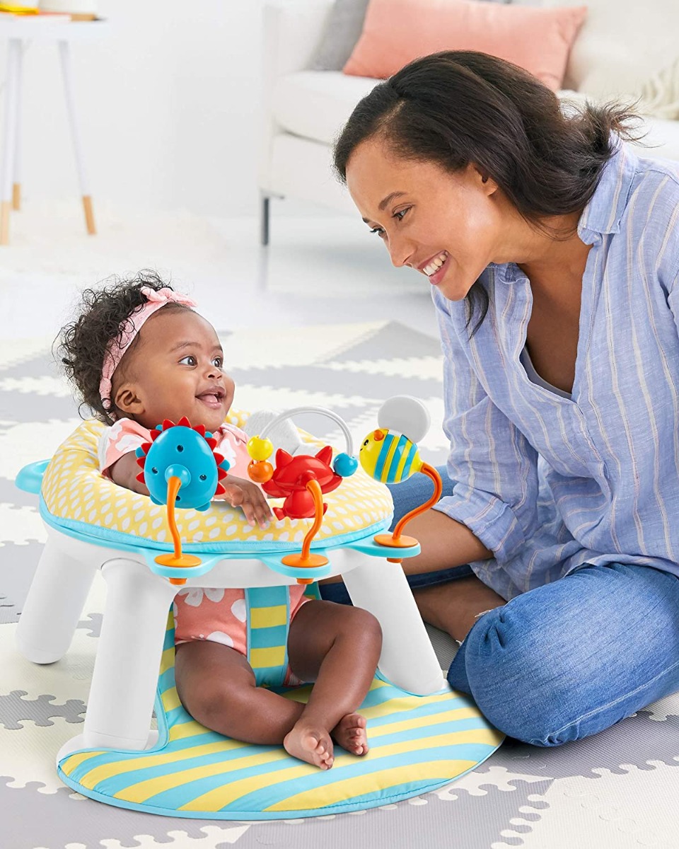 SKIP HOP EXPLORE AND MORE 2 IN 1 ACTIVITY FLOOR SEAT