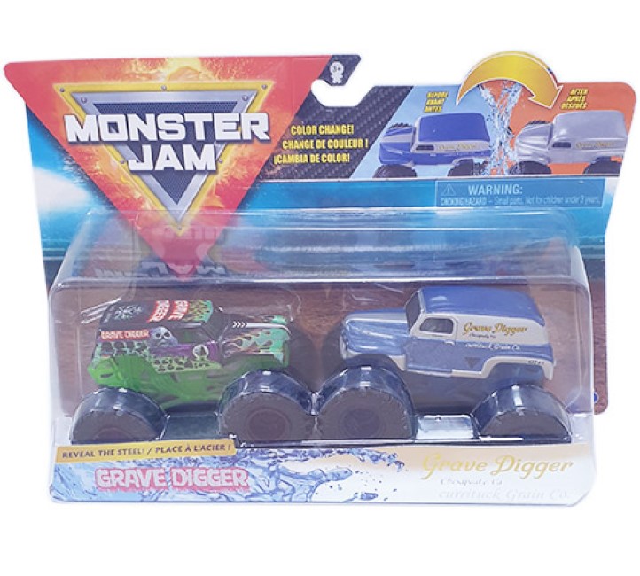 MONSTER JAM 1:64 DOUBLE DOWN SHOWDOWN 2 PACK ASSORTED