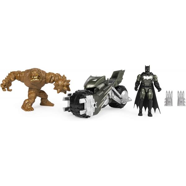 DC BATMAN BATCYCLE WITH TWO 4-INCH FIGURES