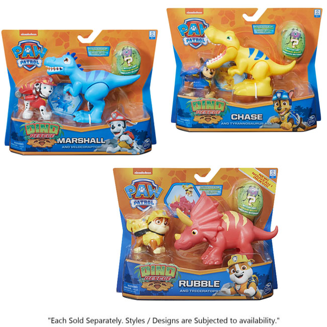PAW PATROL DINO RESCUE HERO PUPS ASST