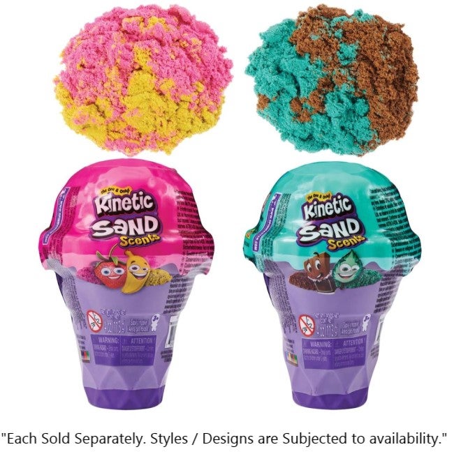 KINETIC SAND ICE CREAM CONTAINER ASSORTED