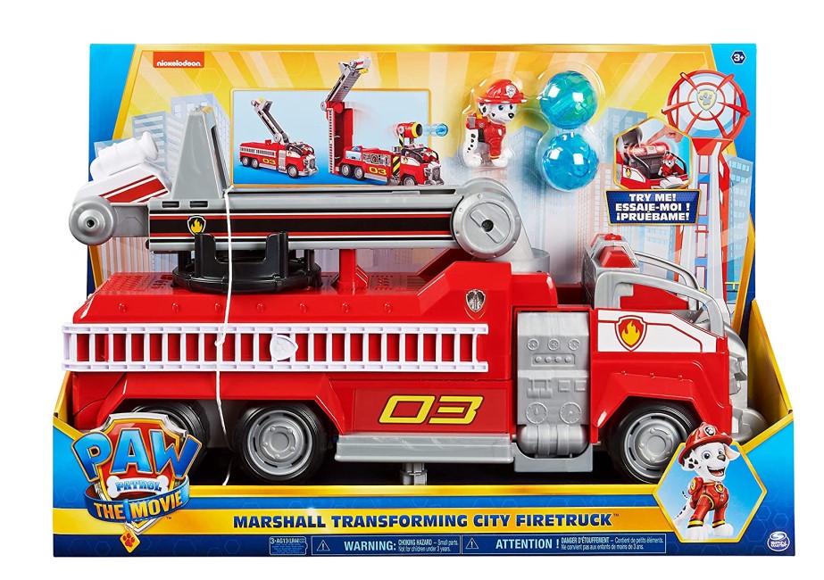 PAW PATROL MOVIE MARSHALLS TRANSFORMING CITY FIRE TRUCK