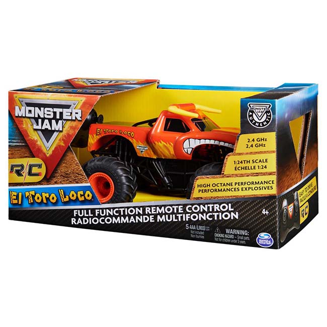 MONSTER JAM EL TORO LOCO REMOTE CONTROL 1:24 MONSTER TRUCK
