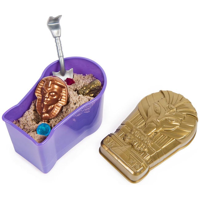 KINETIC SAND MUMMY TOMB WITH 6OZ BROWN PLAY SAND