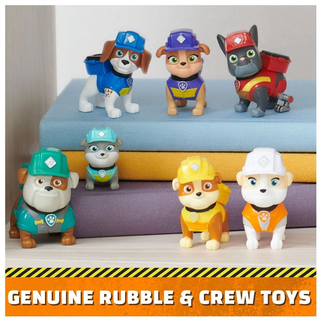 PAW PATROL RUBBLE AND CREW CONSTRUCTION FIGURES GIFT PACK