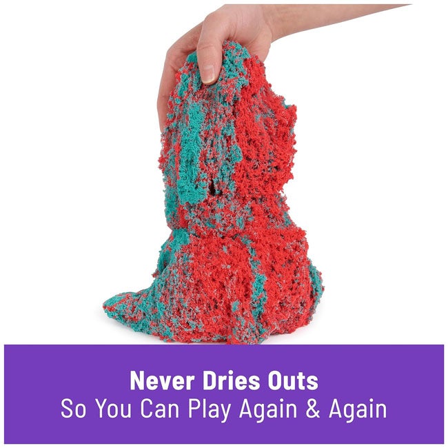KINETIC SAND MOLD N FLOW 1.5LBS RED AND TEAL
