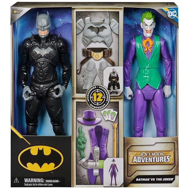 DC BATMAN ADVENTURES BATMAN VS JOKER ACTION FIGURE SET