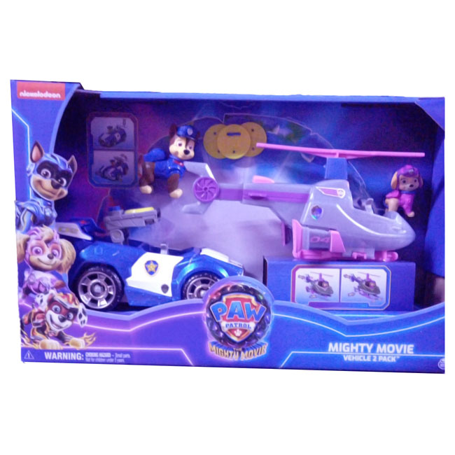 PAW PATROL THE MIGHTY MOVIE VOERTUIGEN 2-PACK