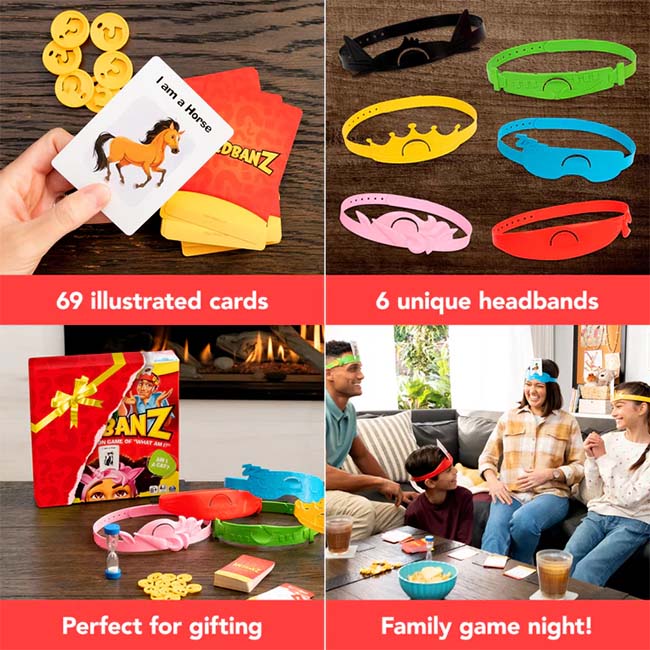 SPINMASTER HEDBANZ CORE PICTURE GUESSING BOARD GAME