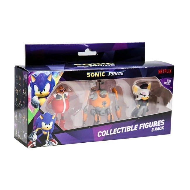 SONIC THE HEDGEHOG 3-PACK 4-INCH ACTION FIGURE