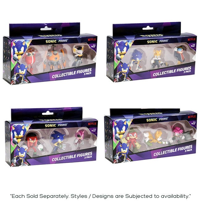 SONIC THE HEDGEHOG 3-PACK 4-INCH ACTION FIGURE