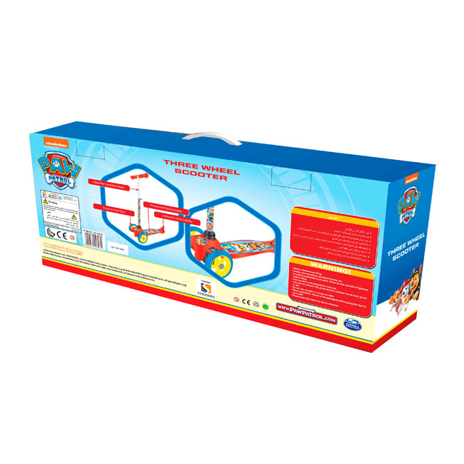 STRIDERS PAW PATROL KIDS 3 WHEEL SCOOTER