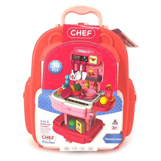 KITCHEN SET BACKPACK PLAYSET