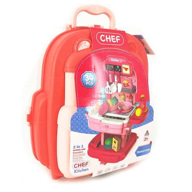 KITCHEN SET BACKPACK PLAYSET