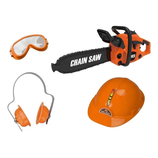 TOY TRIANGLE POWER TOOLS CHAINSAW PLAYSET