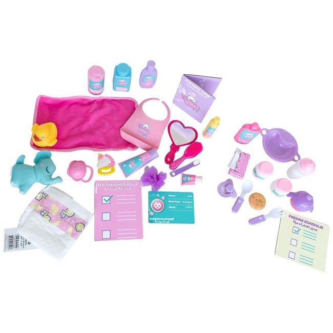 BABY AMOURA LOVE & FEED DOLL 15 INCH DOLL SET